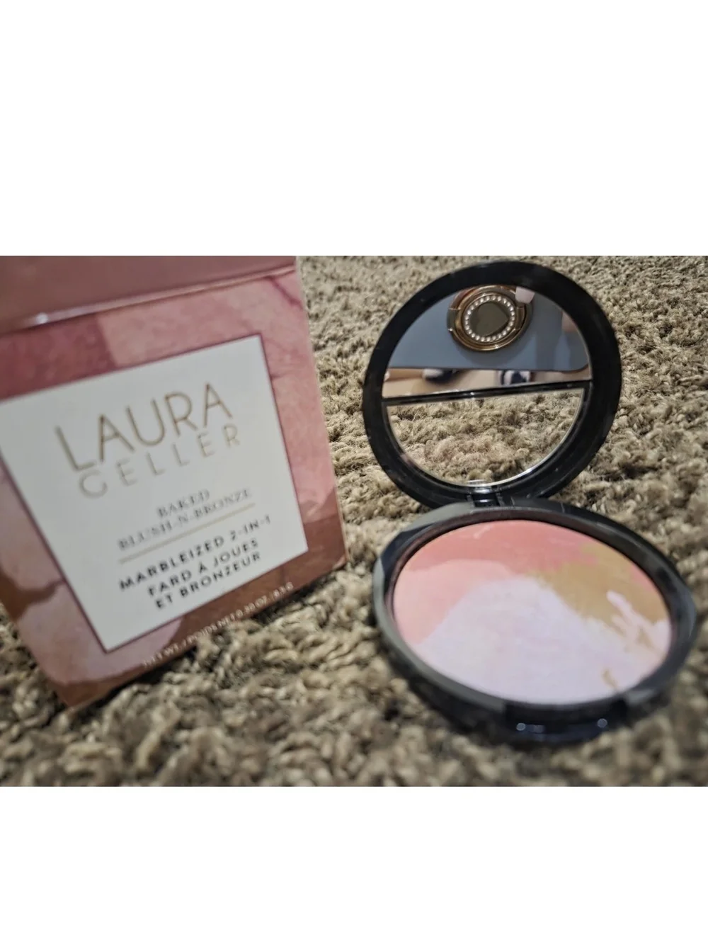 Laura Geller Marbleized Baked Blush & Bronzer - Pink, Gold
